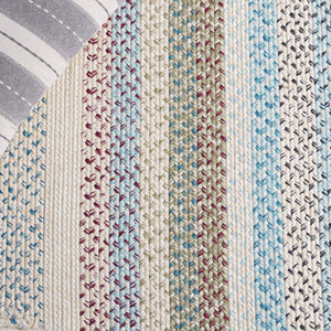 Safavieh Braided Area Rug – Handwoven Beige And Light Blue Design For Indoor/Outdoor Elegance And Comfort Beige ,Light Blue Polypropylene Pile Brd322b-5ov