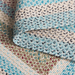 Safavieh Braided Area Rug – Handwoven Beige And Light Blue Design For Indoor/Outdoor Elegance And Comfort Beige ,Light Blue Polypropylene Pile Brd322b-5ov