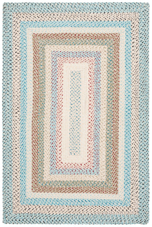 Safavieh Braided Area Rug – Handwoven Beige And Light Blue Design For Indoor/Outdoor Elegance And Comfort Beige ,Light Blue Polypropylene Pile Brd322b-5ov