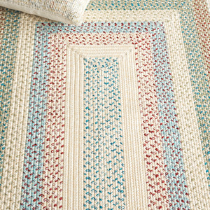 Safavieh Braided Area Rug – Handwoven Beige And Light Blue Design For Indoor/Outdoor Elegance And Comfort Beige ,Light Blue Polypropylene Pile Brd322b-5ov