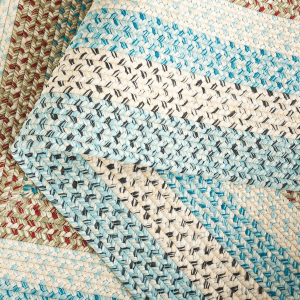 Safavieh Braided Area Rug – Handwoven Beige And Light Blue Design For Indoor/Outdoor Elegance And Comfort Beige ,Light Blue Polypropylene Pile Brd322b-5ov