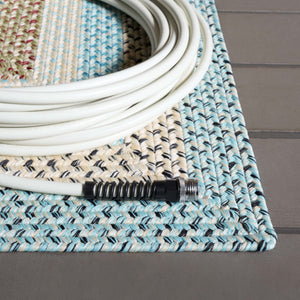 Safavieh Braided Area Rug – Handwoven Beige And Light Blue Design For Indoor/Outdoor Elegance And Comfort Beige ,Light Blue Polypropylene Pile Brd322b-5ov