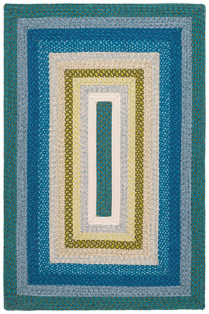 Safavieh Braided Area Rug - Timeless Elegance In Navy And Green, Hand-woven For Indoor & Outdoor Durability Navy ,Green Polypropylene Pile Brd323n-3ov