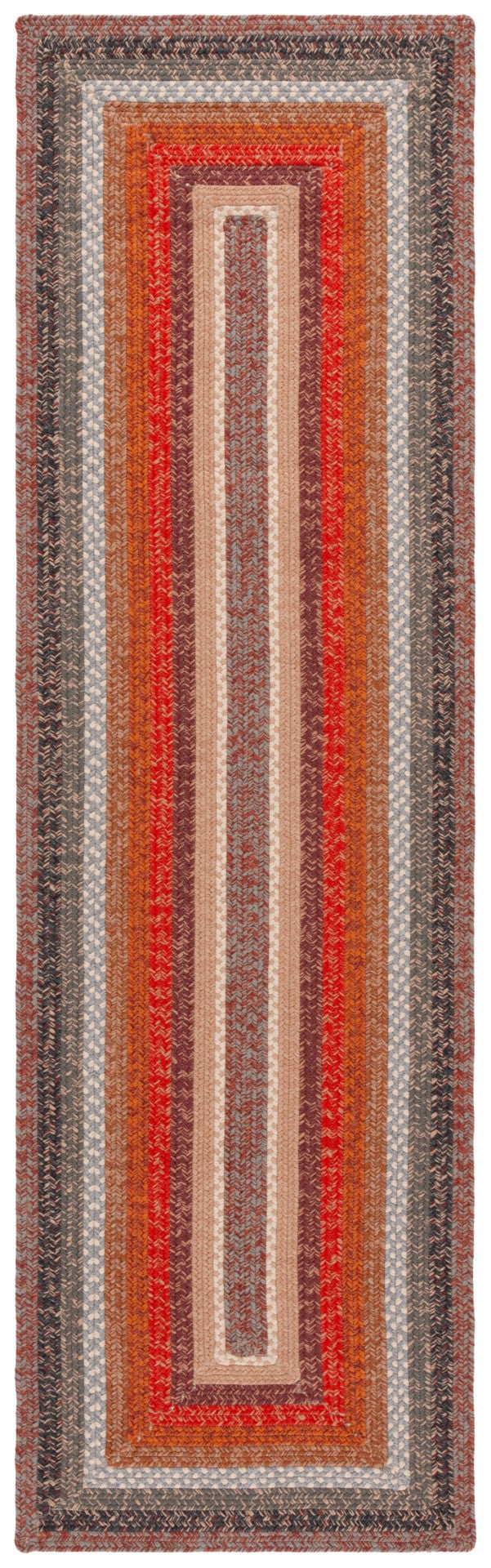 Safavieh Braided Rugs 323t Brown / Rust Brown ,Rust Polypropylene Pile Brd323t-3r