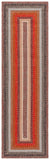 Safavieh Braided Rugs 323t Brown / Rust Brown ,Rust Polypropylene Pile Brd323t-2