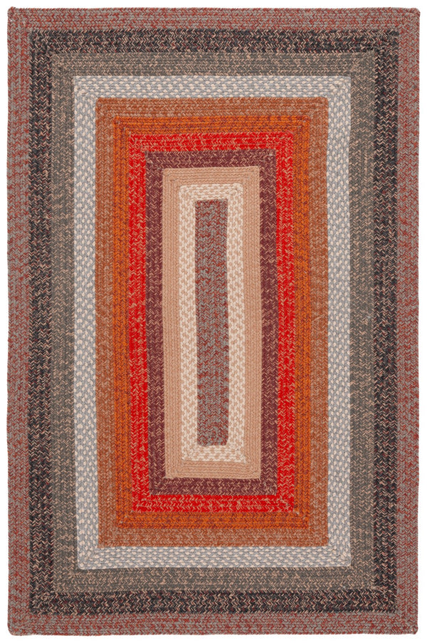 Safavieh Braided Rugs 323t Brown / Rust Brown ,Rust Polypropylene Pile Brd323t-3r