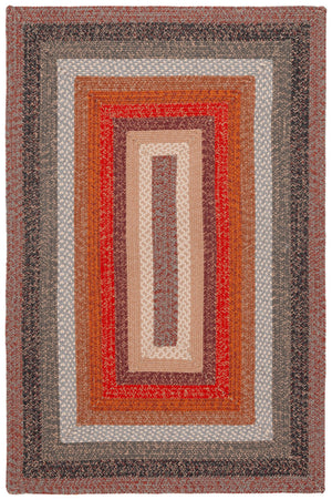 Safavieh Braided Area Rug - Timeless Elegance In Navy And Green, Hand-woven For Indoor & Outdoor Durability Brown ,Rust Polypropylene Pile Brd323t-5ov