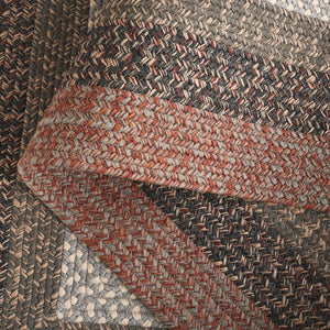 Safavieh Braided Area Rug - Timeless Elegance In Navy And Green, Hand-woven For Indoor & Outdoor Durability Brown ,Rust Polypropylene Pile Brd323t-5ov