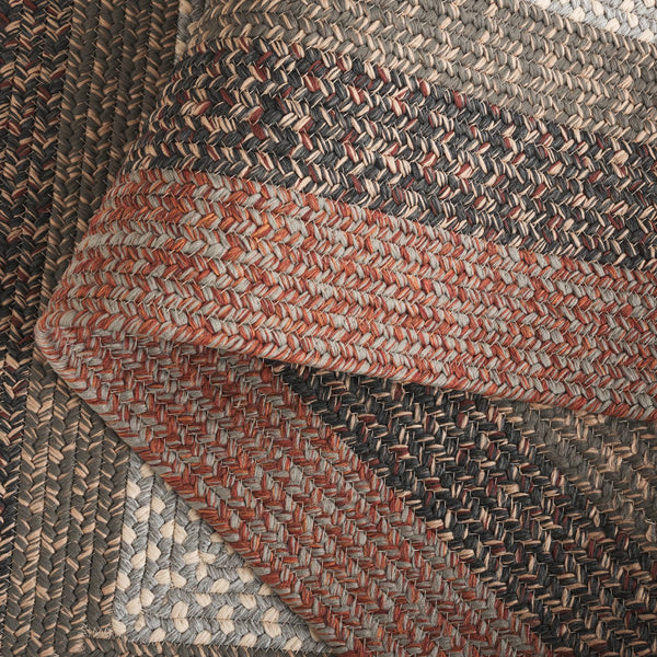 Safavieh Braided Area Rug - Timeless Elegance In Navy And Green, Hand-woven For Indoor & Outdoor Durability Brown ,Rust Polypropylene Pile Brd323t-5ov