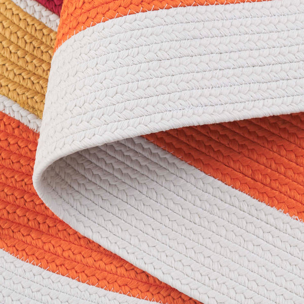 Safavieh Braided Rugs: Hand-woven Artisan Designed Area Rug With Cheerful Hues For Your Living Space Decor Ivory ,Rainbow Polypropylene Brd325a-4ov