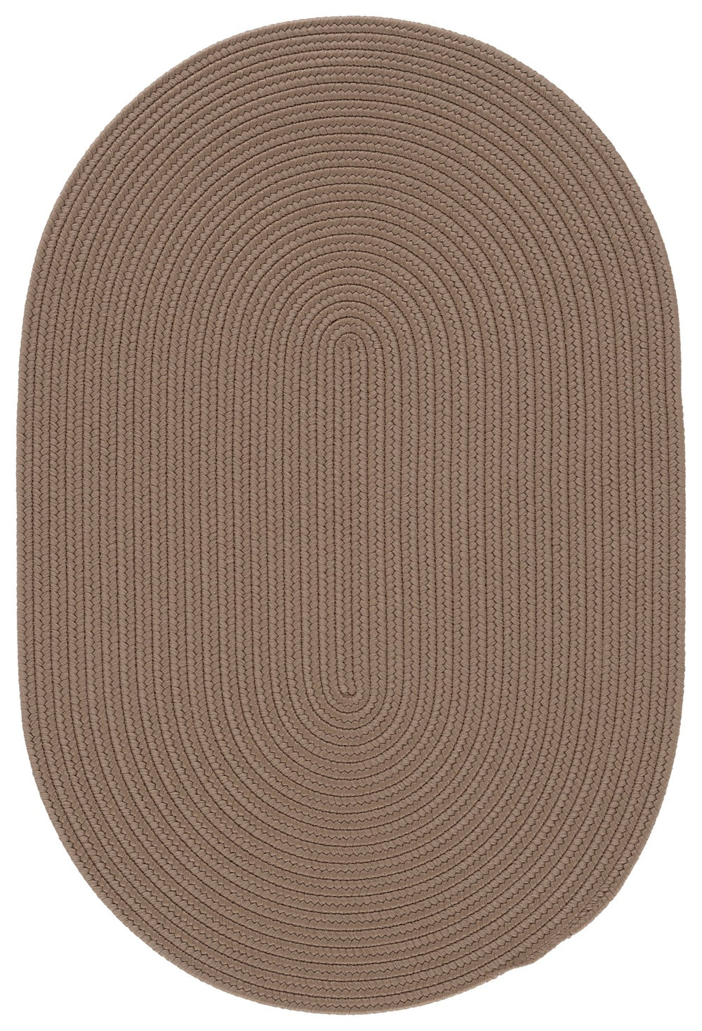 Safavieh Braided Hand-Loomed Oval Area Rug Beige — Low-Profile, Durable Polypropylene Blend For High-Traffic Spaces 4'-0" x 6'-0" BRD375B-4OV