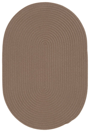 Safavieh Braided Hand-Loomed Oval Area Rug Beige — Low-Profile, Durable Polypropylene Blend For High-Traffic Spaces 4'-0" x 6'-0" BRD375B-4OV