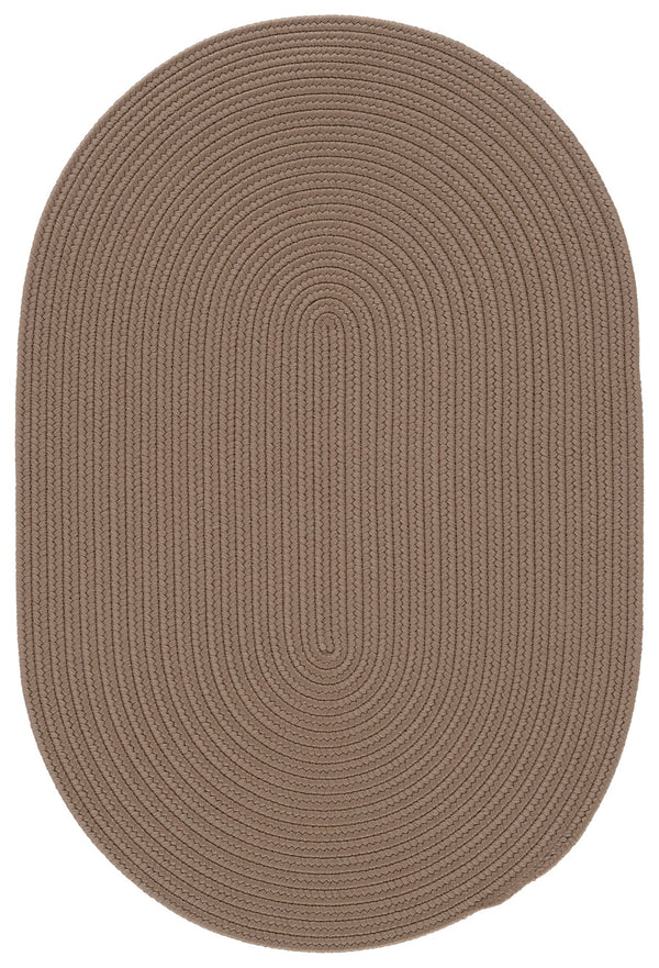 Safavieh Braided Hand-Loomed Oval Area Rug Beige — Low-Profile, Durable Polypropylene Blend For High-Traffic Spaces 4'-0" x 6'-0" BRD375B-4OV