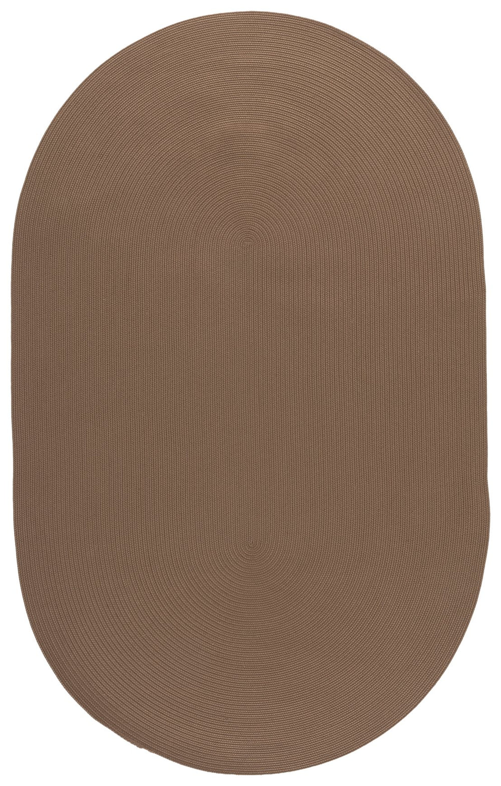 Safavieh Braided Hand-Loomed Oval Area Rug Beige — Low-Profile, Durable Polypropylene Blend For High-Traffic Spaces 4'-0" x 6'-0" BRD375B-4OV