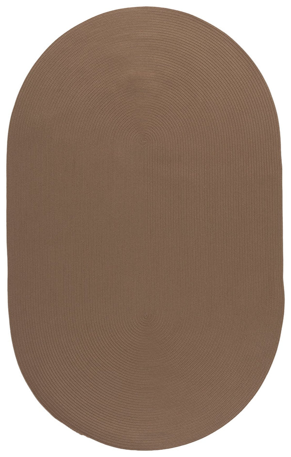Safavieh Braided Hand-Loomed Oval Area Rug Beige — Low-Profile, Durable Polypropylene Blend For High-Traffic Spaces 4'-0" x 6'-0" BRD375B-4OV