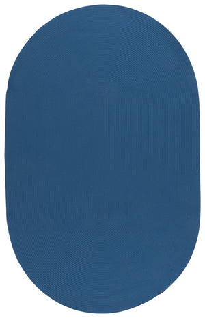 Safavieh Braided Hand-Loomed Blue Area Rug — Soft Low Pile, Durable Polypropylene Blend, Coastal Accent Rug 5'-0" x 8'-0" BRD375N-5OV