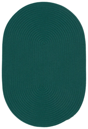 Safavieh Braided Hand-Loomed Green Oval Rug — Low-Profile, Durable Polypropylene-Polyester Blend For High-Traffic Areas 4'-0" x 6'-0" BRD375Y-4OV