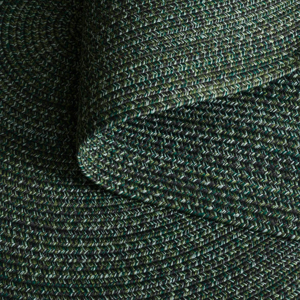 Safavieh Braided 6X9 Oval Green Area Rug — Hand-Loomed Braided Poly Blend, Low-Profile 3/8" Pile, Durable Style BRD376Y-6OV