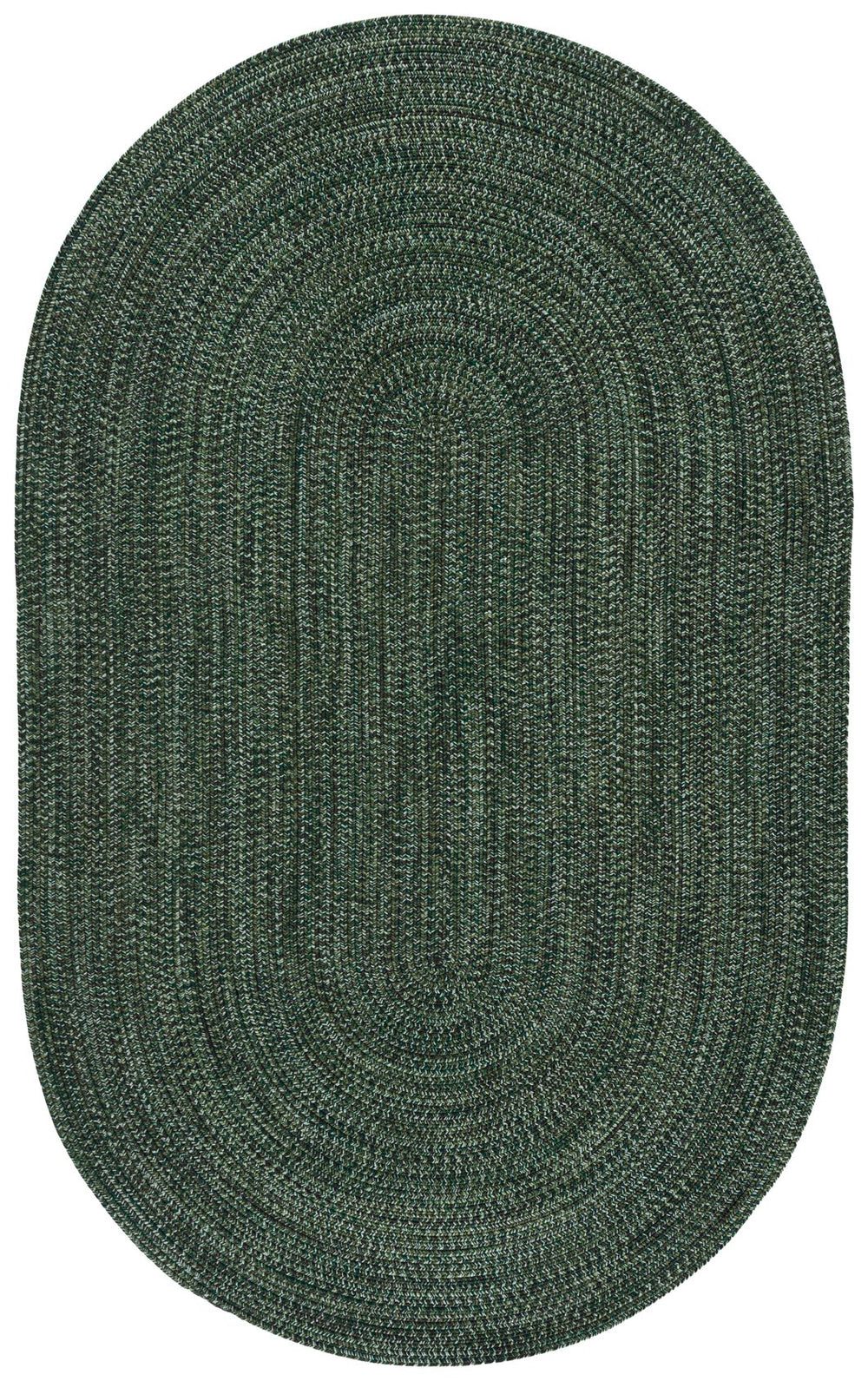 Safavieh Braided 6X9 Oval Green Area Rug — Hand-Loomed Braided Poly Blend, Low-Profile 3/8" Pile, Durable Style BRD376Y-6OV