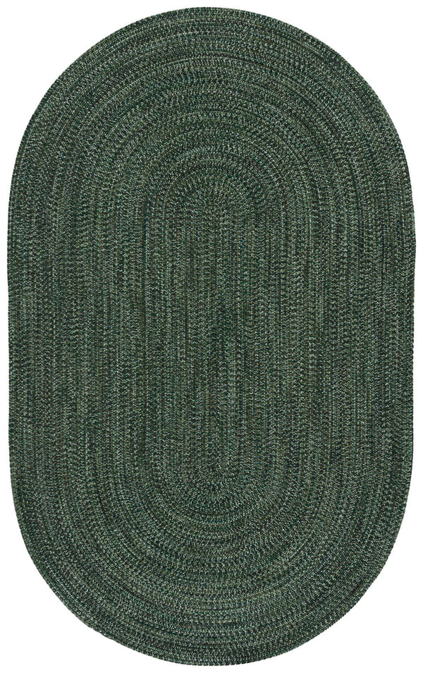 Safavieh Braided 6X9 Oval Green Area Rug — Hand-Loomed Braided Poly Blend, Low-Profile 3/8" Pile, Durable Style BRD376Y-6OV