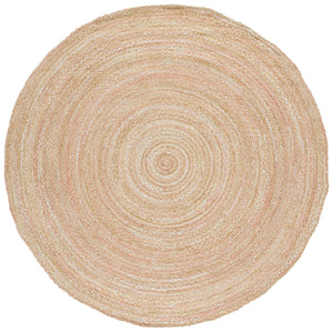 Safavieh Braided Hand-Woven Oval Cotton Rug Beige — Low-Profile Bohemian Flatweave, Durable & Cozy Finish 8'-0" x 10'-0" BRD452B-8OV