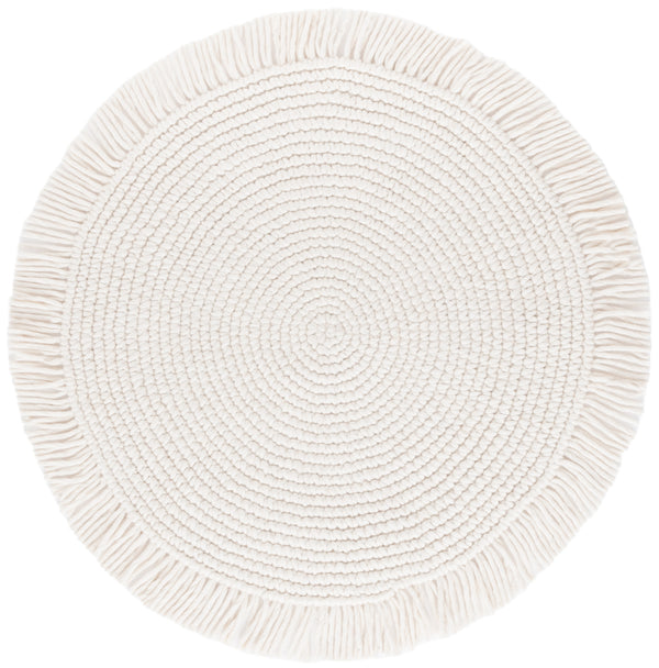 Safavieh Braided Wool Pile Area Rug - Elegant Ivory Design For Cozy Living Spaces And Stylish Décor Ivory Wool Pile Brd601a-3r