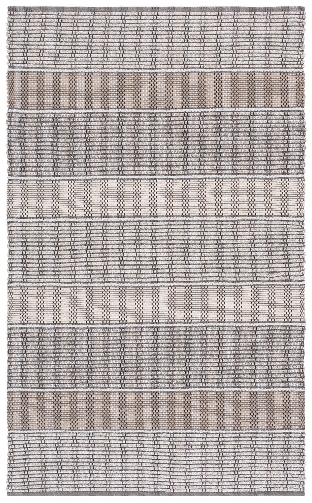 Safavieh Braided Hand-Woven Beige Brown Area Rug 8X10 — Low-Profile Cotton Pile, Durable Braided Texture For Modern Homes 9'-0" x 12'-0" BRD764B-9