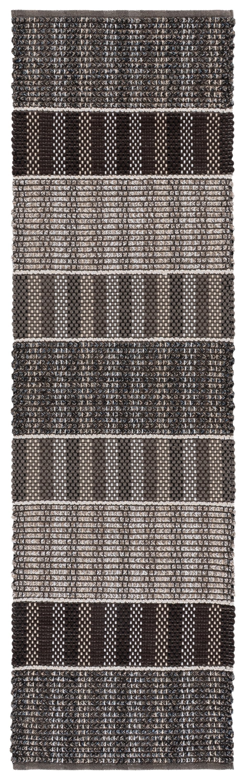 Safavieh Braided Hand-Woven Cotton Rug In Brown And Blue Tones—Calming Scandinavian Style, Low-Pile, Durable Centerpiece 9'-0" x 12'-0" BRD764T-9