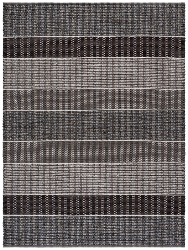Safavieh Braided Hand-Woven Cotton Rug In Brown And Blue Tones—Calming Scandinavian Style, Low-Pile, Durable Centerpiece 9'-0" x 12'-0" BRD764T-9