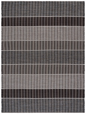 Safavieh Braided Hand-Woven Cotton Rug In Brown And Blue Tones — Low-Profile Braided Texture, Artisan Crafted 6'-0" x 6'-0" BRD764T-6SQ