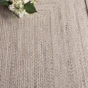 Safavieh Braided Handwoven Beige Brown Geometric Area Rug — Eco-Friendly Pet Yarn, Low-Profile, Durable Style 8'-0" x 10'-0" BRD805B-8