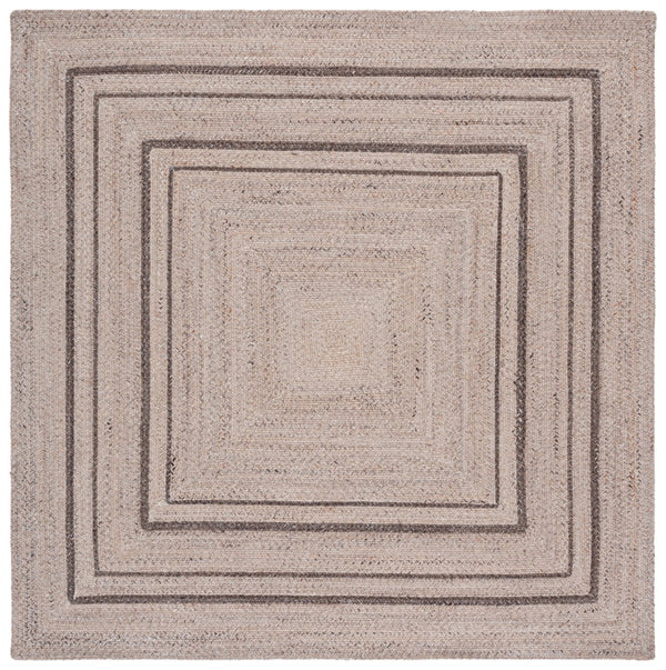 Safavieh Braided Hand-Woven Pet Area Rug In Warm Beige & Brown, Low-Profile Geometric Design, Durable Elegance 6'-0" x 9'-0" BRD805B-6