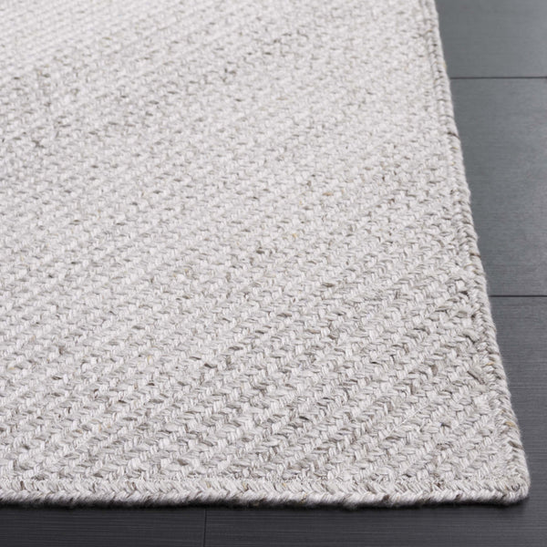 Safavieh Braided Handwoven Beige Area Rug — Eco Pet Yarn, Subtle Chevron Texture, Low-Profile Plush Comfort 6'-0" x 6'-0" BRD806B-6SQ