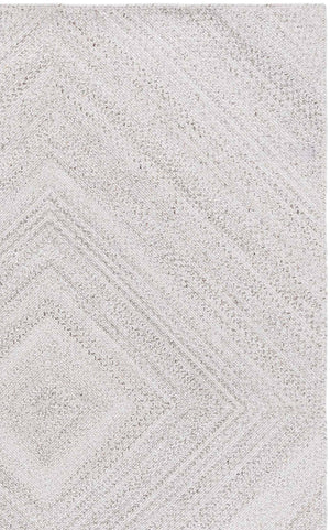 Safavieh Braided Handwoven Beige Area Rug — Eco Pet Yarn, Subtle Chevron Texture, Low-Profile Plush Comfort 6'-0" x 6'-0" BRD806B-6SQ