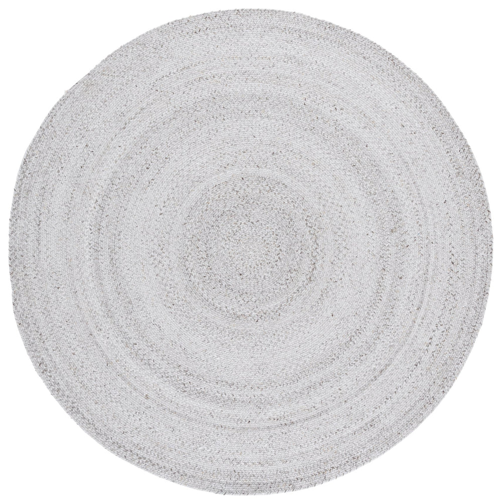 Safavieh Braided Ivory Round Area Rug — Handwoven Pet Yarn, Durable Stain-Resistant Accent For Modern Spaces 4'-0" x 4'-0" BRD808A-4R