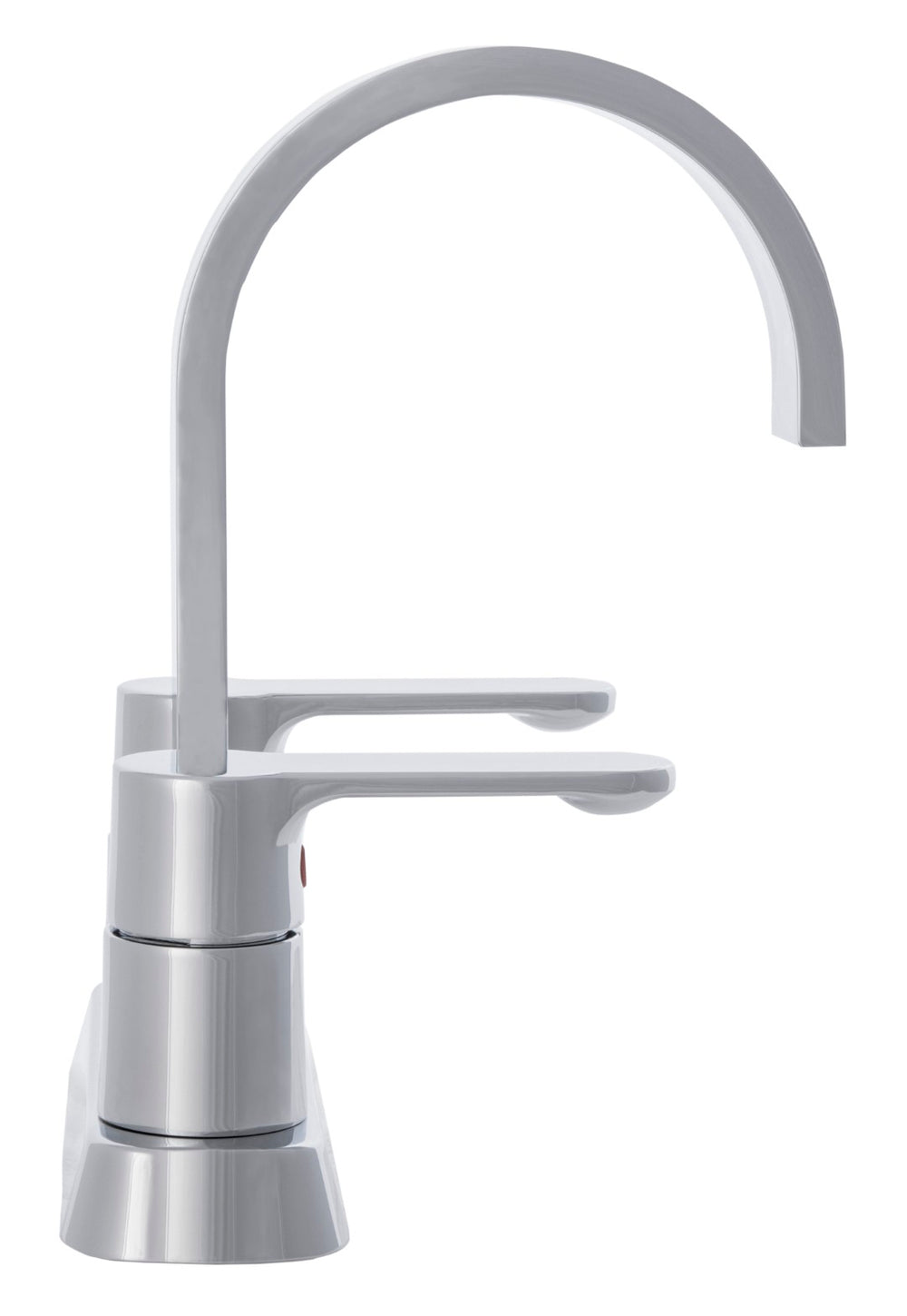 Safavieh COMPOSE Modern Dual Handle Bathroom Faucet - Polished Chrome Stainless Steel, 4-Inch Centerset Design BRF1052C