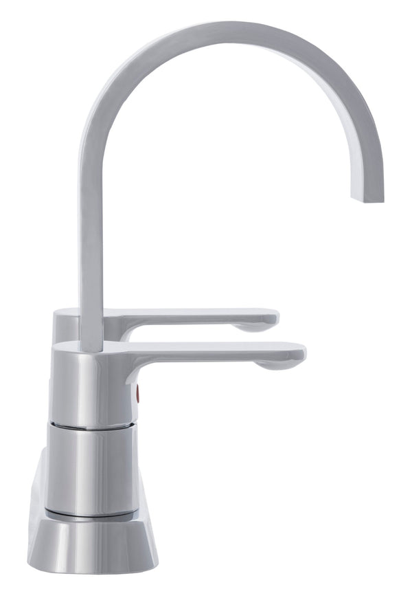 Safavieh COMPOSE Modern Dual Handle Bathroom Faucet - Polished Chrome Stainless Steel, 4-Inch Centerset Design BRF1052C
