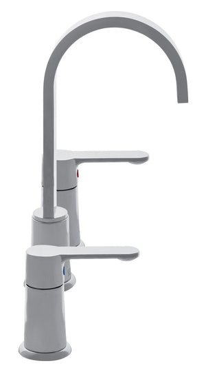 Safavieh PLACID Widespread Dual Handle Bathroom Faucet - Stylish Chrome Finish, Stainless Steel, Easy Control BRF1053C