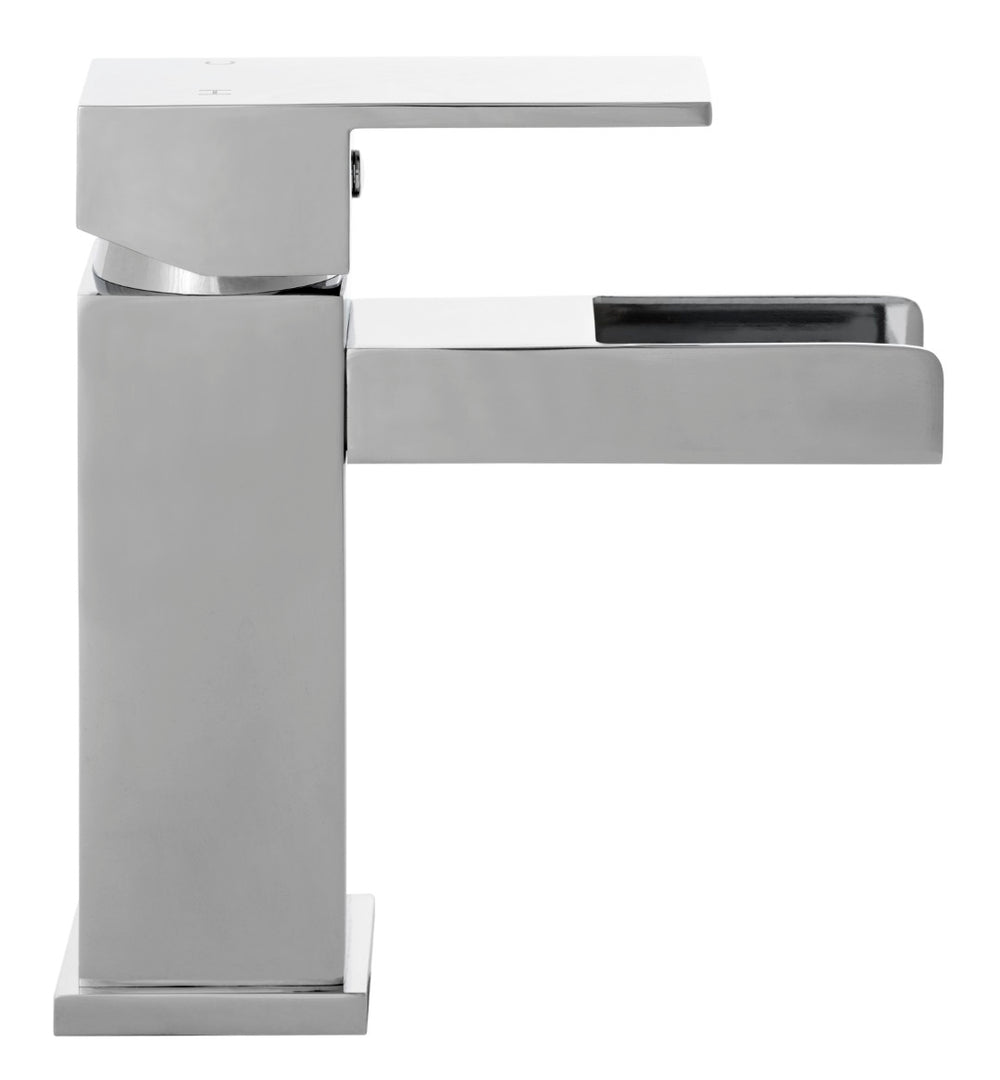 Safavieh CALM Single Handle Chrome Bathroom Vessel Faucet - Modern 6-Inch Spout, Easy Flow Control & Durable Design BRF1054C