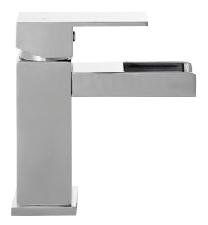 Safavieh CALM Single Handle Chrome Bathroom Vessel Faucet - Modern 6-Inch Spout, Easy Flow Control & Durable Design BRF1054C