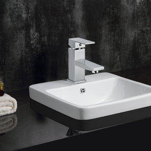 Safavieh BLISS Chrome Vessel Faucet - Stylish 6-Inch Single Handle for Modern Bathrooms, Easy Installation & Care BRF1055C