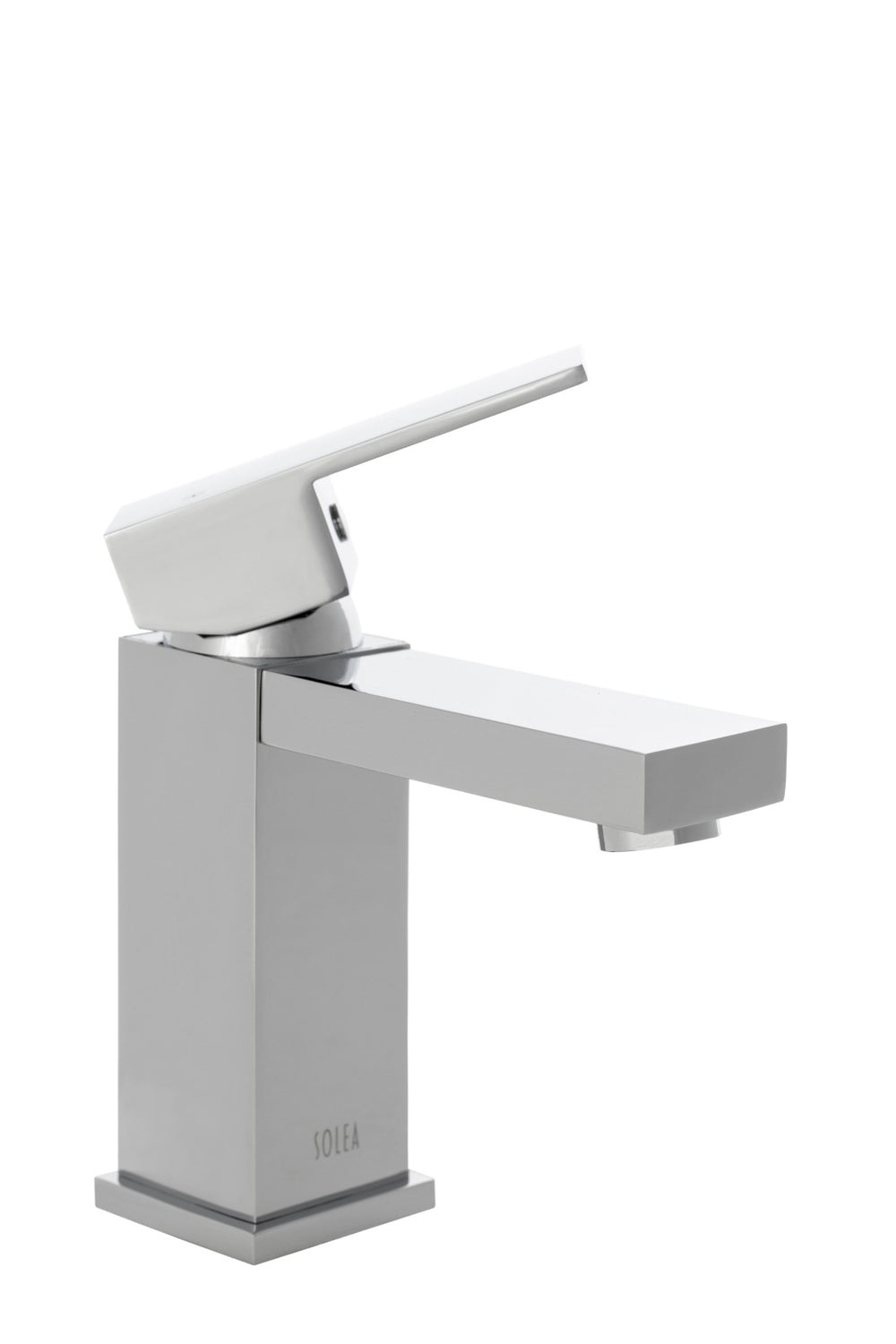 Safavieh UNITY Single Handle Chrome Vessel Faucet - Modern Minimalist Design for Space-Saving Elegance BRF1057C