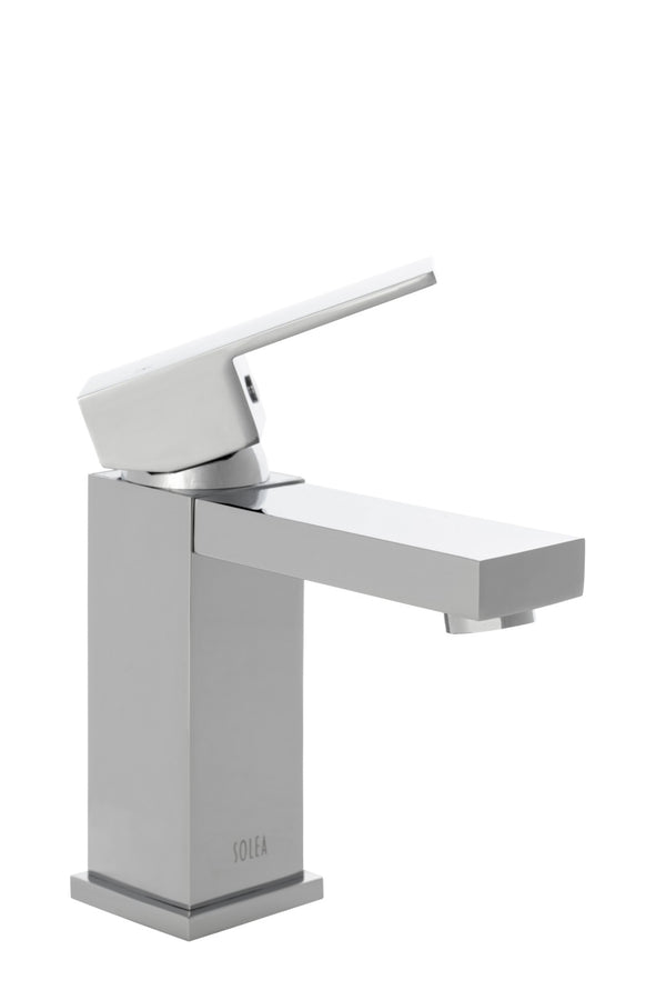Safavieh UNITY Single Handle Chrome Vessel Faucet - Modern Minimalist Design for Space-Saving Elegance BRF1057C