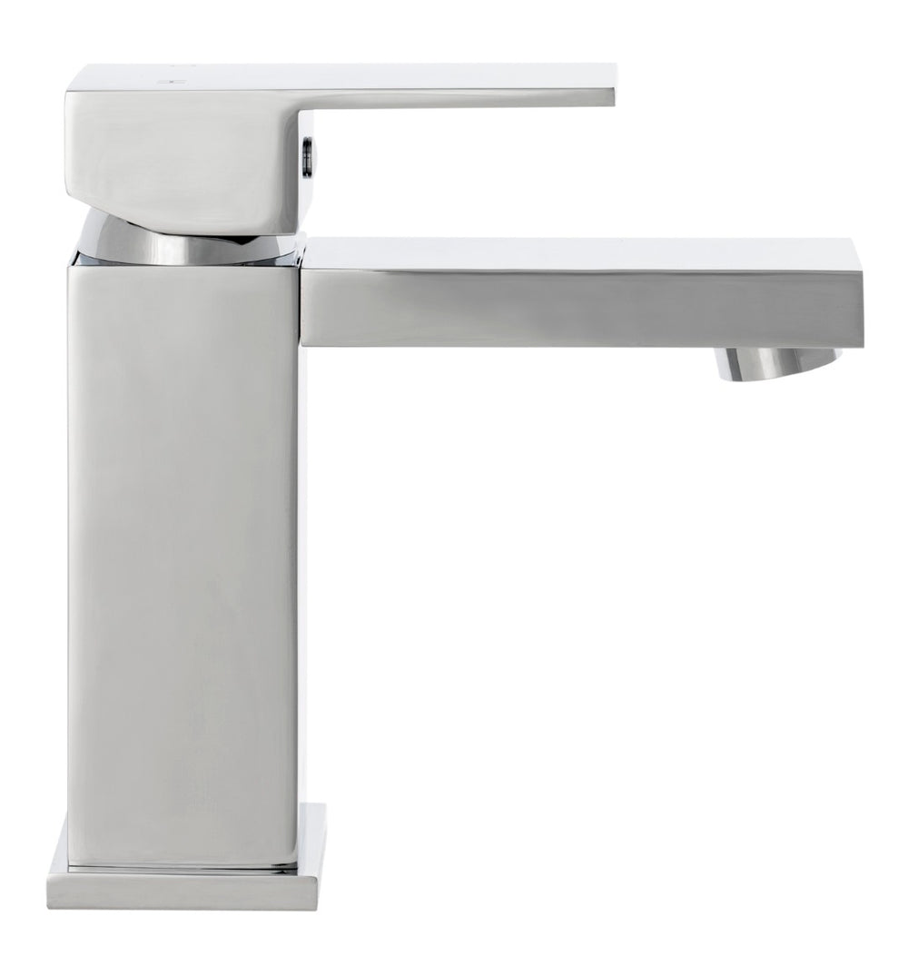 Safavieh UNITY Single Handle Chrome Vessel Faucet - Modern Minimalist Design for Space-Saving Elegance BRF1057C