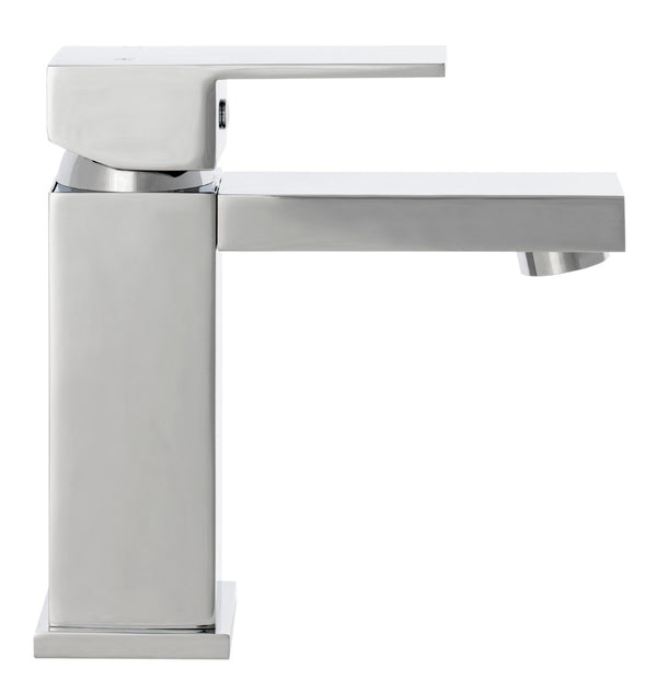 Safavieh UNITY Single Handle Chrome Vessel Faucet - Modern Minimalist Design for Space-Saving Elegance BRF1057C