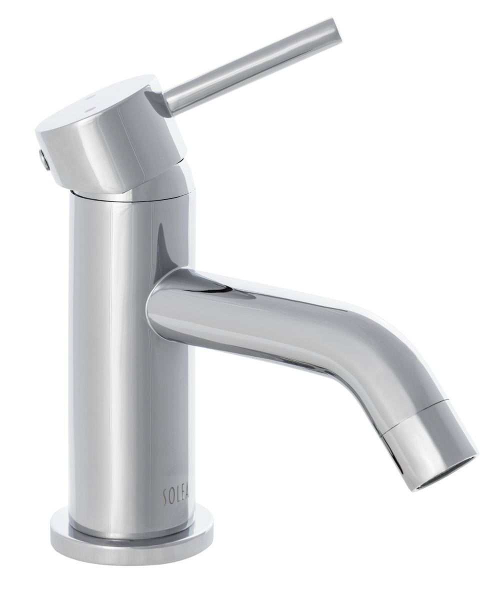 Safavieh AMITY Stylish Single-Handle Chrome Vessel Faucet for Modern Bathrooms - Compact, Easy to Install! BRF1059C