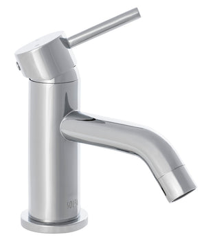 Safavieh AMITY Stylish Single-Handle Chrome Vessel Faucet for Modern Bathrooms - Compact, Easy to Install! BRF1059C