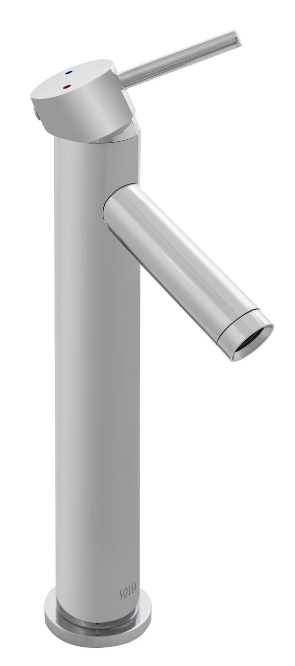 Safavieh ELATION Polished Chrome Single Handle 12-Inch Bathroom Vessel Faucet for Modern Sink Designs BRF1060C