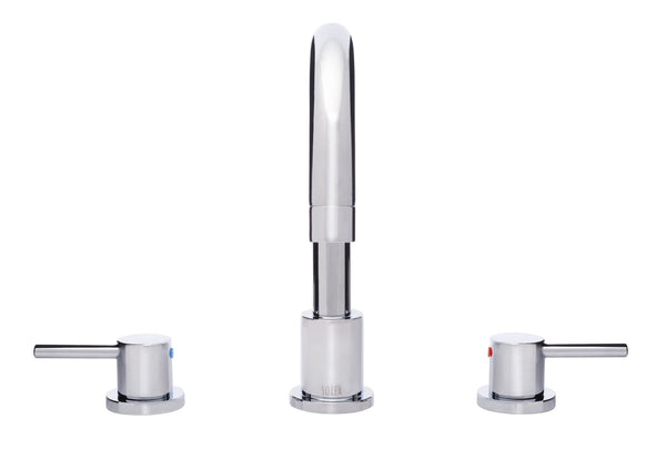 Safavieh Poised Widespread Dual-Handle Bathroom Faucet in Polished Chrome - Elegant Control for Modern Spaces BRF1061C