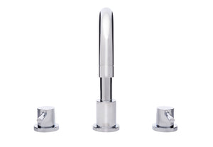 Safavieh Poised Widespread Dual-Handle Bathroom Faucet in Polished Chrome - Elegant Control for Modern Spaces BRF1061C